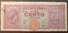 December 10, 1944 Luogotenenza 100 Lire Italy Turrita