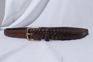 woven leather belt