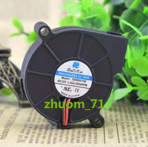1PC BRUSHLESS DC FAN BDM5015S 5015 DC 12V 0.06A blower cooling fan