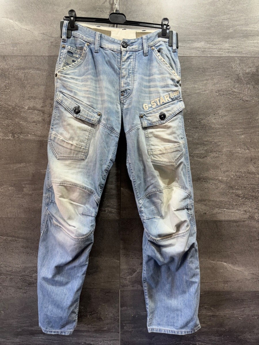 G-Star Storm Elwood Loose Post Embro Denim Jeans Size 30