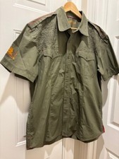Pepe Jeans Mens Size 2XL Olive Embroidered Co...