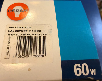 OSRAM HALOGEN REFLEKTOR HALOSPOT 111 60W(100W) G53 12V Warm White SP 6° DIMMBAR