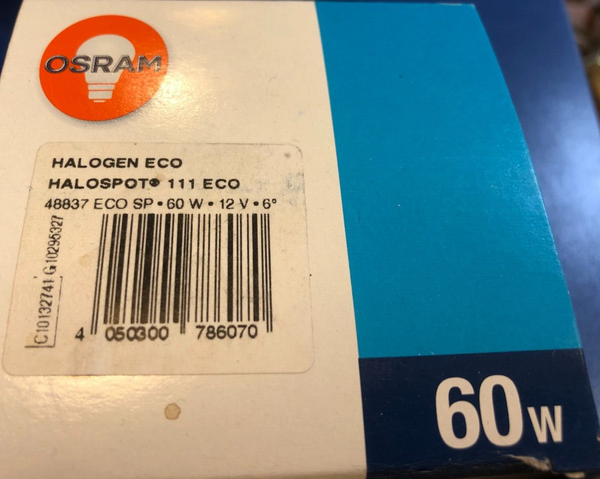 Osram Halogen Reflektor Halospot 111 60W(100W) G53 12V Warm White Sp 6° Dimmbar-image