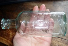 ANTIQUE WOODARD CHEMIST LONDON BOTTLE SCIENCE & MEDICINE BOTTLES PHARMACEUTICAL