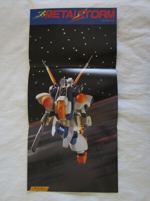 Metal Storm (NES) Nintendo Power Poster 1991 IREM MetalStorm RARE