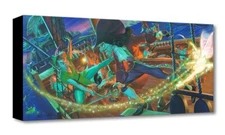 Peter Pan Disney Fine Art Alex Ross Ltd Ed TOC Canvas Print Clash for Neverland