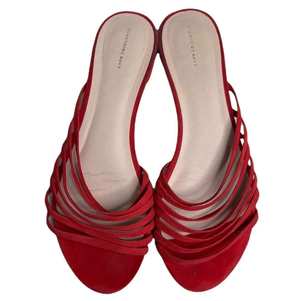 Something navy best sale sandals