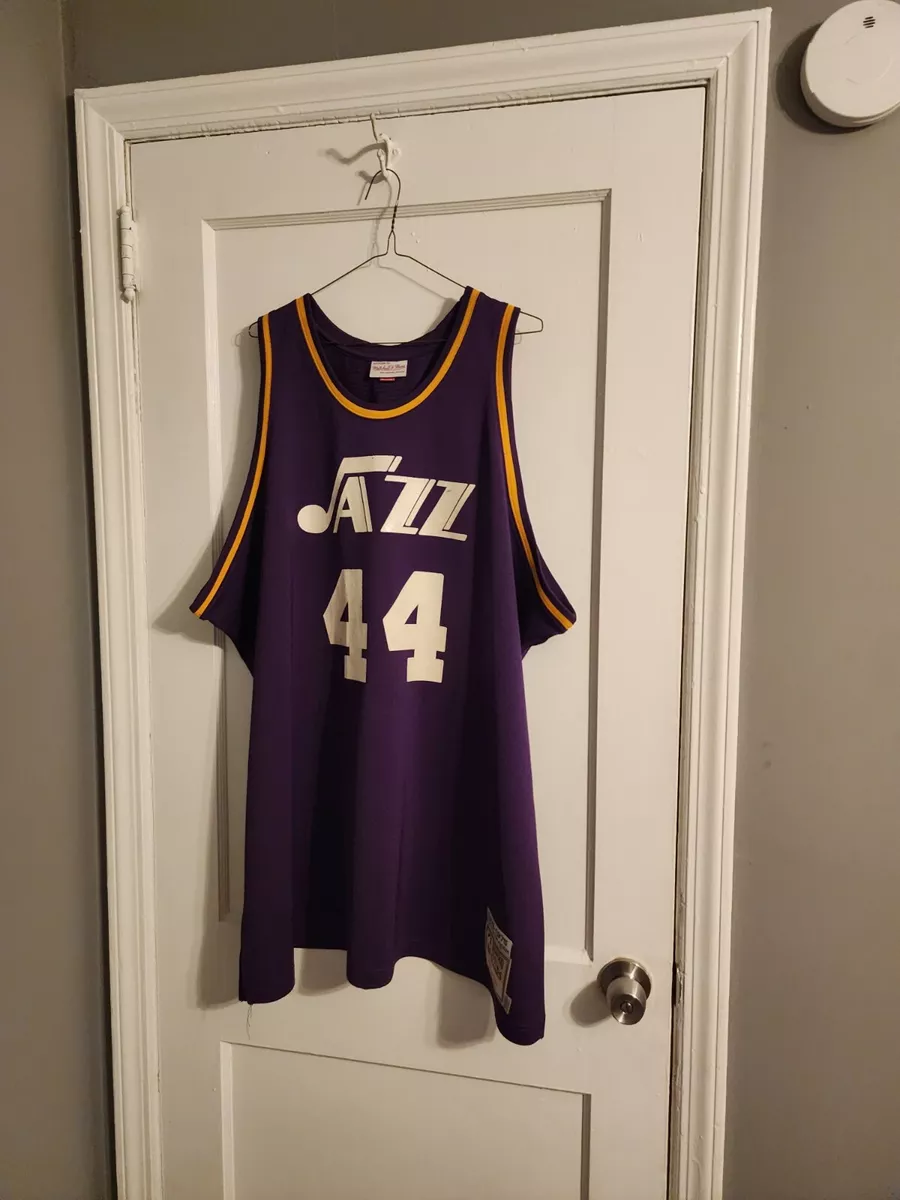 Adidas Utah Jazz Authentic Purple Pete Maravich Pistol Jersey - Men's