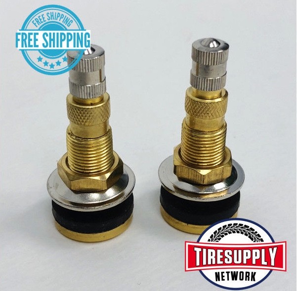 2 Tractor Air Liquid Water Tubeless Tire Brass Valve Stems TR618A eBay