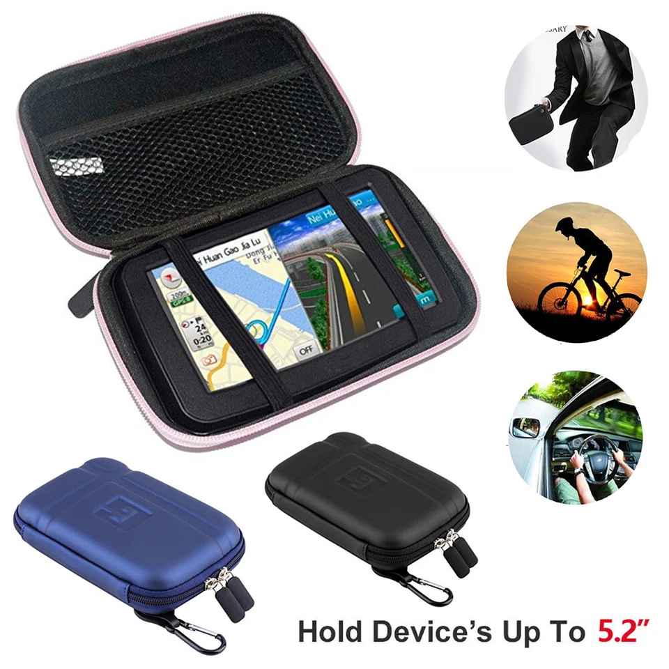 5 inch GPS Case Hard Shell Carrying Storage Bag for 5" Garmin Nuvi Tomtom GPS - Image 2 of 4