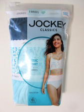 Women's Jockey 3-Pack BRIEF Blue multi Color Classic Comfort Underwear  9/XXL