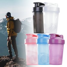 Sport Shaker Bottle 400ML Whey Protein Mixing Bottle Plastic Drink Food Grade PP