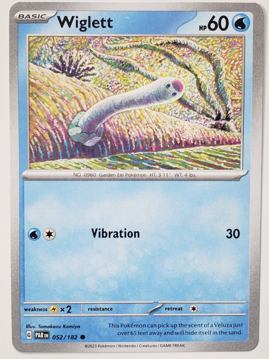 Wiglett 052/182 NM / M - Paradox Rift Pokemon Card - Tomokazu