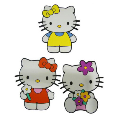 Hello Kitty Wanddeko 3er Set