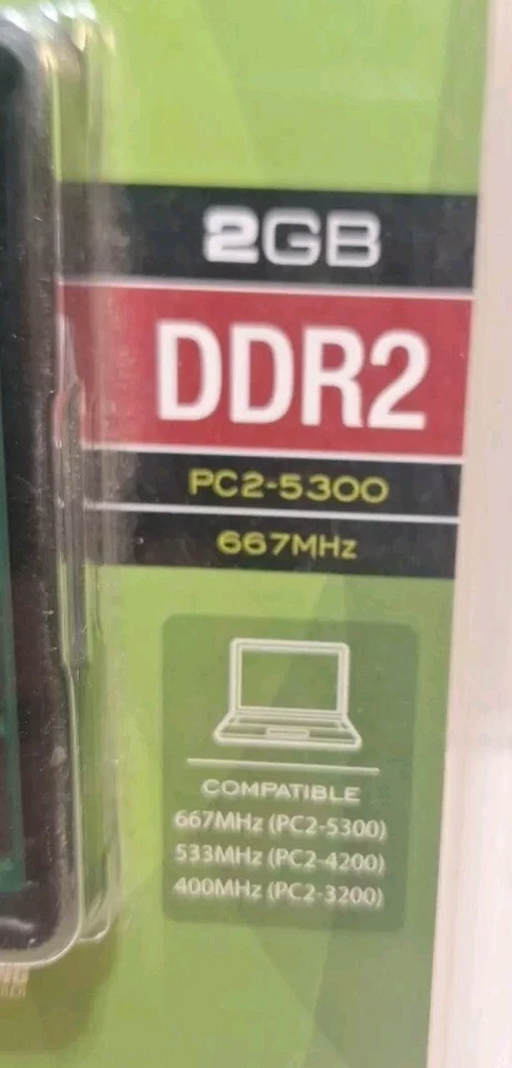 Kingston 2GB Ram DDR2 PC2-5300 667 MHZ KVR667D2SO/2GR NEW SEALED  - Image 3 of 4