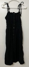 Universal Thread Button Up Dress Tie-straps With Pockets- Medium