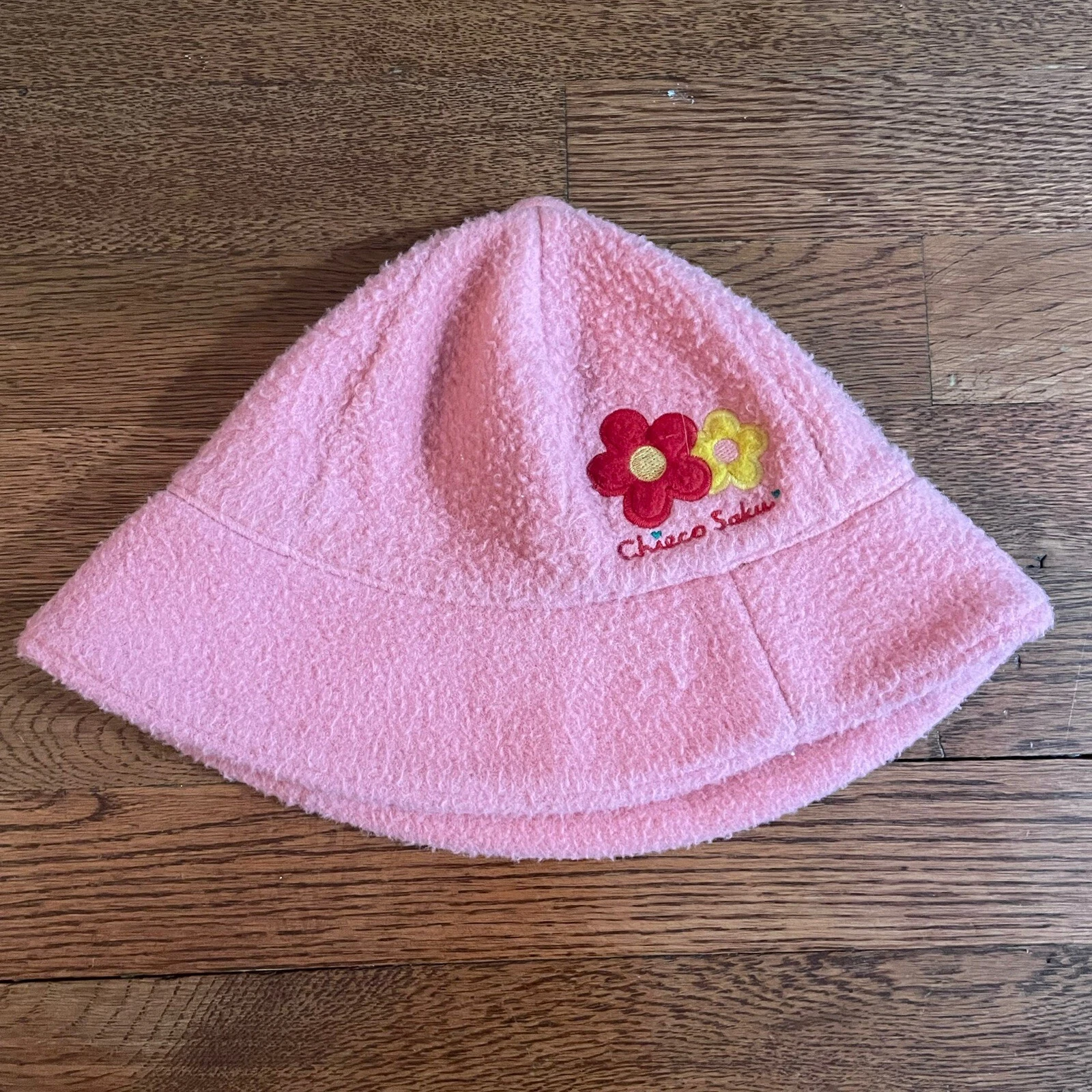 Miki House Pink Fleece Hat Girls Size 3-5/ Size 52