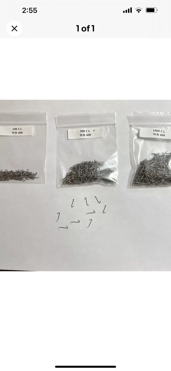 500 PCS LAKELAND STAINLESS STEEL SPINNER BAIT WIRE FORM .040