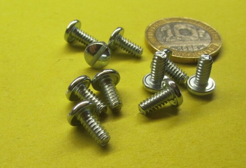 Binding Head Slotted Machine Screw Zinc Steel, 6-32 x .312" Length 200 Pcs - Picture 4 of 12