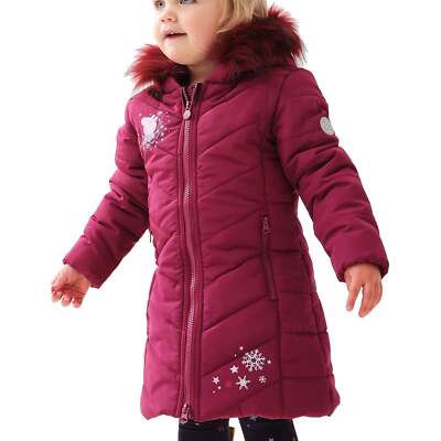 Regatta Peppa Pig Junior Jacket Red Padded Kids Hooded Outdoor Walking Coat  - Main Image