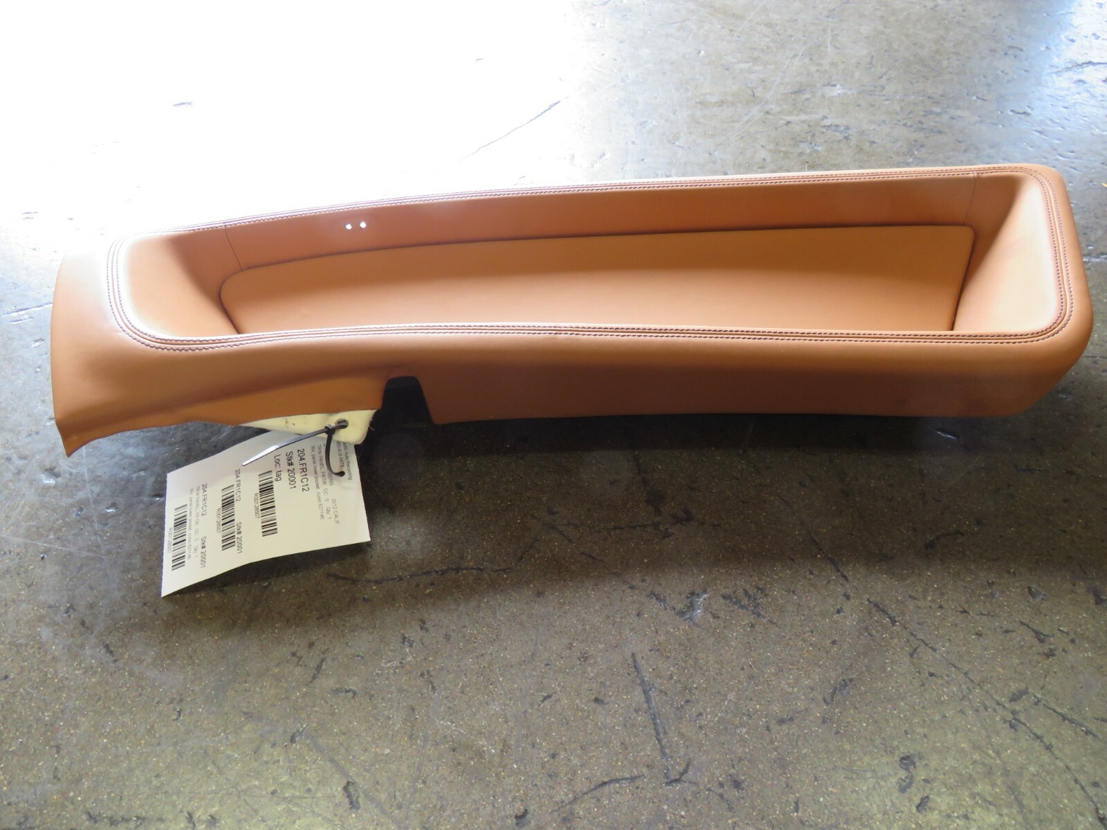 Ferrari California, RH, Front Door Lower Pocket Panel, Cuoio, Used 821146