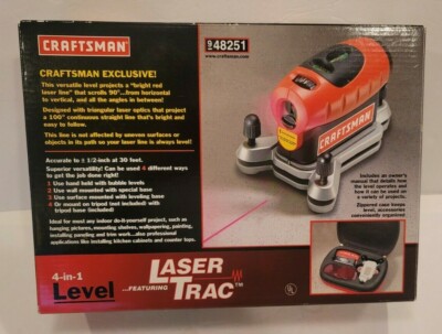 Craftsman 4-in-1 Level Laser Trac Padded Case Model 948251 New