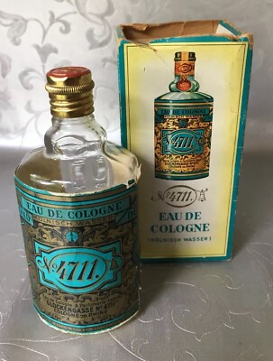 Vintage 4711 Eau De Cologne Glockengasse Embossed Original Spritzflasche I/3 Full