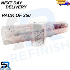 250x Plastic Paint Mixing Cups 600cc Pack of Mixing Pots Paint Mixing Calibrated