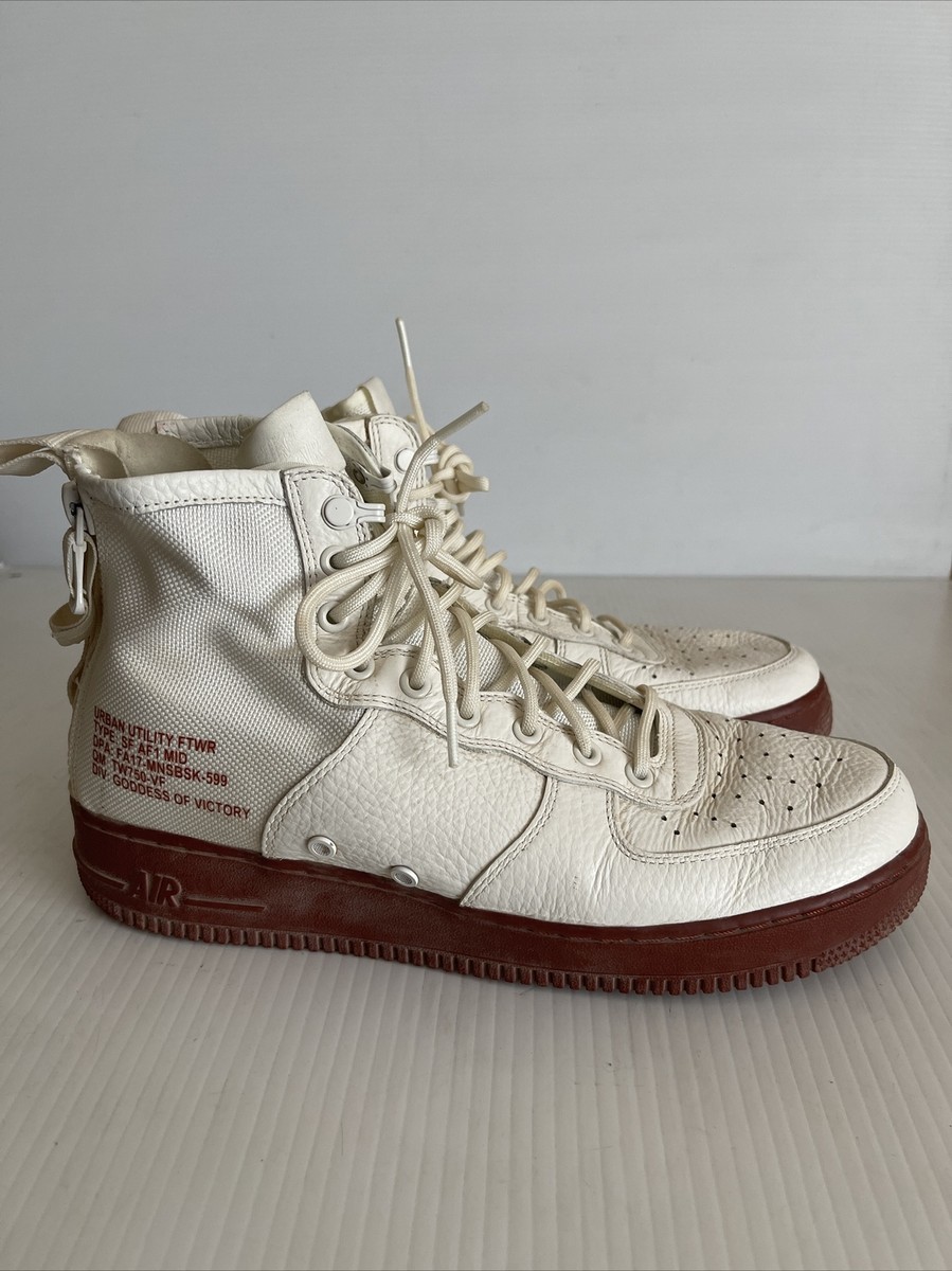 Nike SF Air Force 1 Mid Sneaker - 917753-100 - Ivory Mars Stone