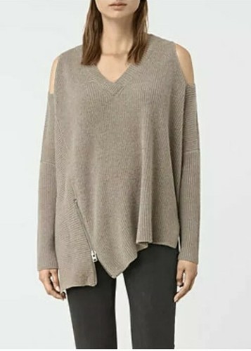 Sweater Beige Nude Alpaca Zip | eBay