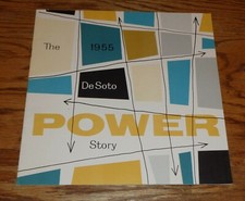 Original 1955 De Soto Power Story Sales Brochure 55 Fireflite Firedome V8
