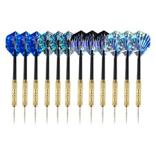 Steel Tip Darts Set Barrel Pro Competition Dart Flight 12pcs 4 Sets Total US