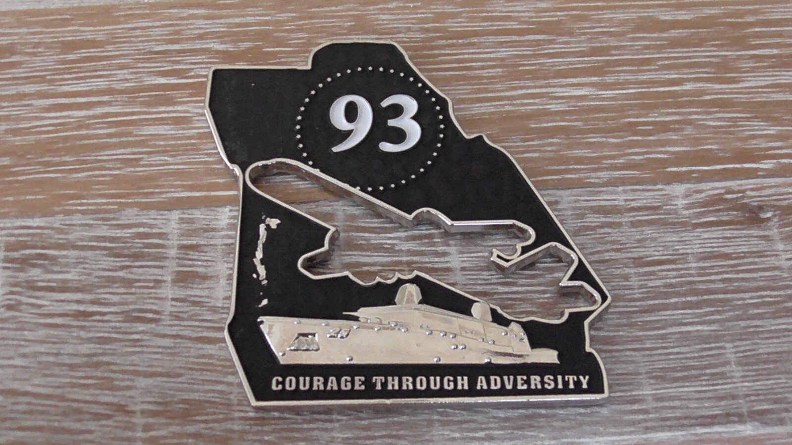 USN USS Somerset LPD 25 Flight 93 Tribute CPO Challenge Coin B959