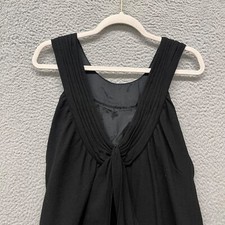 Vera Wang Dress Womens 4 Wool Little Black Sequined Pockets Elegant Formal Tie