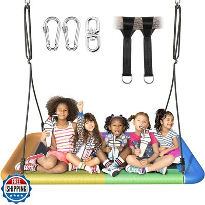 Everyfun 60'' Tree Swing for Kids and Adults, 700lbs Capacity, Waterproof Rect