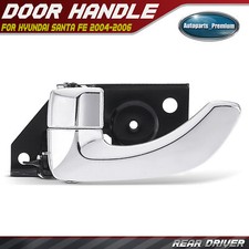 Rear Driver LH Side Chrome Interior Door Handle for Hyundai Santa Fe 2004-2006