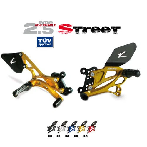 Marchepieds Arriéré Valtermoto Type 2.5 Or Yamaha XJ6 Diversion 09-13 - Photo 1/1
