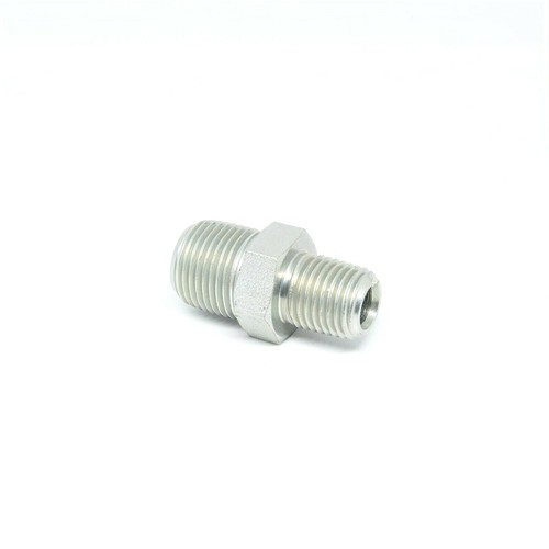 Steel Hex 3/8 to 1/4 Male NPT Reducer Pipe Nipple Fitting Water Oil Gas Liquid - Picture 1 of 6