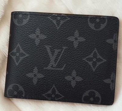 Louis Vuitton Multiple Monogram Slender Canvas Black Men s Wallet