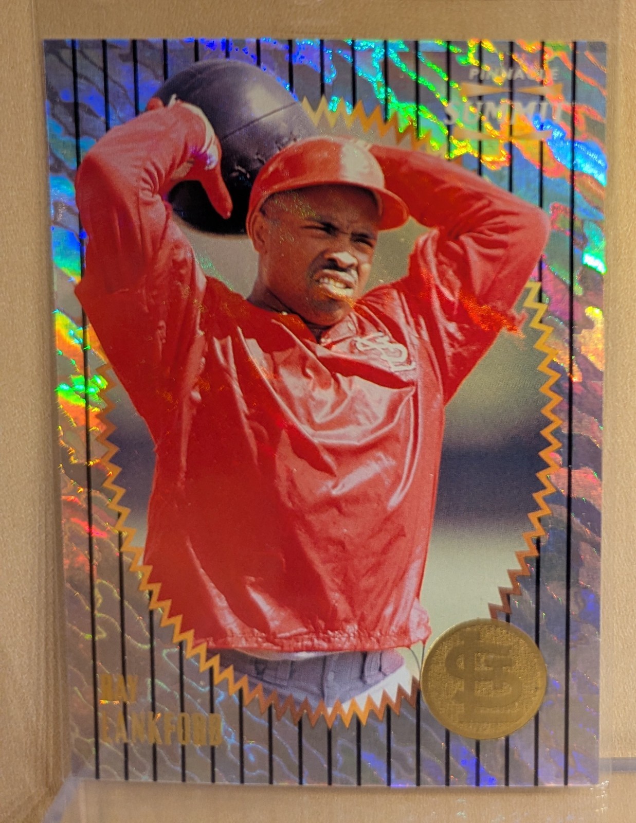 1996 Pinnacle Summit ABOVE AND BEYOND #33 Ray Lankford Cardinals RARE PARALLEL