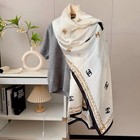 Chanel Classic Beige Women's Decorative Scarf/Shawl 90*180cm New — photo 1