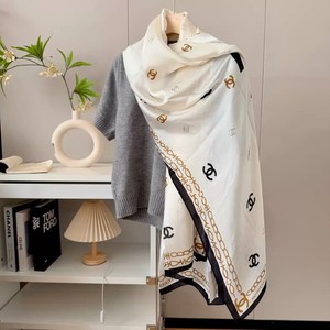 Chanel Classic Beige Women's Decorative Scarf/Shawl 90*180cm New