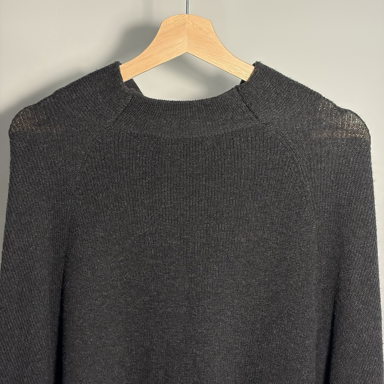 AllSaints Women's Wool And Cashmere Roll Neck Ridley Jumper, Black, Size Medium image 9
