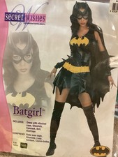 Batgirl Batman Deluxe Costume DC Comics Secret Wishes Costume Sz women  s Small