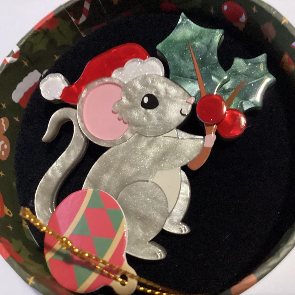 Broche Erswilder - Milly The Mouse - Navidad - 2025 Feliz colección Foto 3 de 4