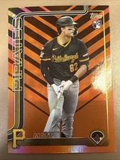 2025 Topps Update Series - Matt Gorski #US190 Holiday Orange & Black Foil (RC)