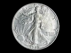 1942 Liberty Walking Silver Half Dollar, AU+.