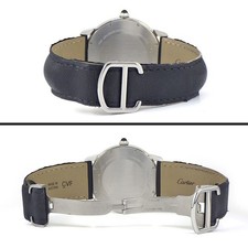 Cartier Watch Ronde Croisiere WSRN0003 SS Fabric/Leather Toile Strap Automatic 3