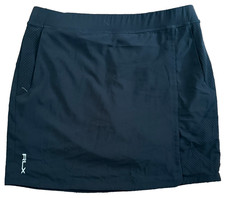 RLX Ralph Lauren Golf Black Stretch Skirt Skort Woman's Medium