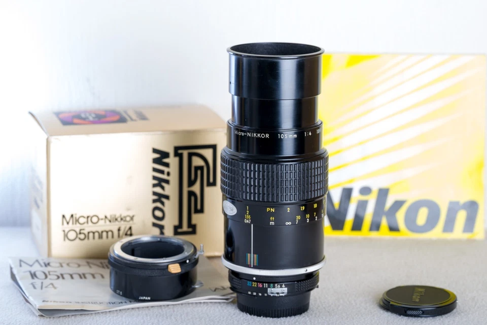 Mint Nikon Nikkor Micro 105mm f/4.0 Ai-version Boxed with PK-3 - Bild 3 von 4